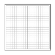 Easy Cling Graph - 1" Squares, XY Axis
