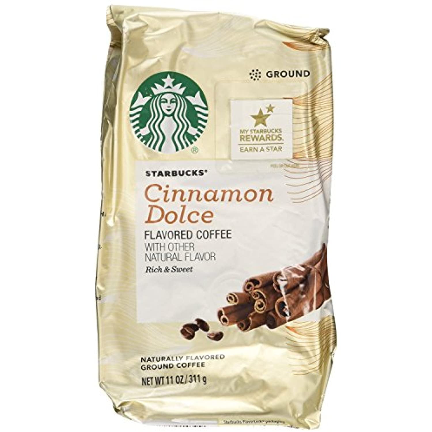 Starbucks Cinnamon Dolce Ground Coffee, 11 Oz (Pack Of 3)