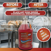 Quality Chemical Commercial Industrial Grade Machine Dishwash Detergent - A premium grade detergent for low or high temp dishwash machines 512 oz (Pack of 1)