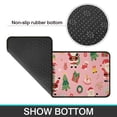 thumbnail image 6 of Pink Christmas Santa Pattern Kitchen Rugs Sets Of 2,Anti Fatigue Kitchen Mat Rugs Non Slip Washable,Decorative Kitchen Floor Mats for Kitchen,Sink,Laundry,17"X30"+17"X47", 6 of 7