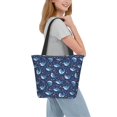 thumbnail image 2 of Sikiie Cartoon Sharks2 Shoulder Bag Casual Hobo Crossbody Tote Bag for Women and Men Large Purse Messenger Bag Travel Work, 2 of 6