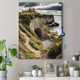 thumbnail image 4 of Coastal Cliff House Canvas Print/Wall Art， Suitable for Living Room， Bedroom， Office， Hallway， and Coastal Home Decor., 4 of 8
