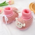 thumbnail image 3 of Fozruso Baby Girls Boys Warm Shoes Soft Booties Snow Comfortable Boots Infant Toddler Warming And Fashion Cute Shoes Sizes 4.5 Toddler(Pink), 3 of 6