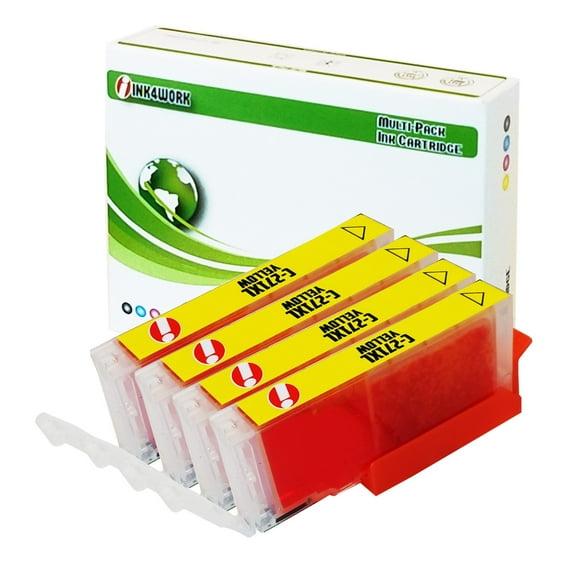 INK4WORK Compatible Ink Cartridge Replacement for Canon CLI-271XL CLI271 XL for use with PIXMA MG5720 MG5721 MG5722 MG6820 MG6821 MG6822 MG7720 TS5020 TS6020 TS8020 TS9020 (Yellow, 4-Pack)