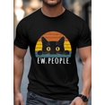 thumbnail image 4 of Men's T-Shirt Funny Cat Retro Ew People Short Sleeve Casual Tee Classic Crew Neck T-Shirt for Men, M, 4 of 6