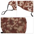 thumbnail image 3 of Unique Bargains 1 Pc Breathable Thin Sunscreen Mask Coffee Color Lace, 3 of 5