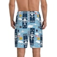thumbnail image 3 of Gaeub Airplanes and Aviation Signs Printed Men's Short Pajama Pants, Lightweight Lounge & Sleep Bottoms Keep You Cool - Small, 3 of 9