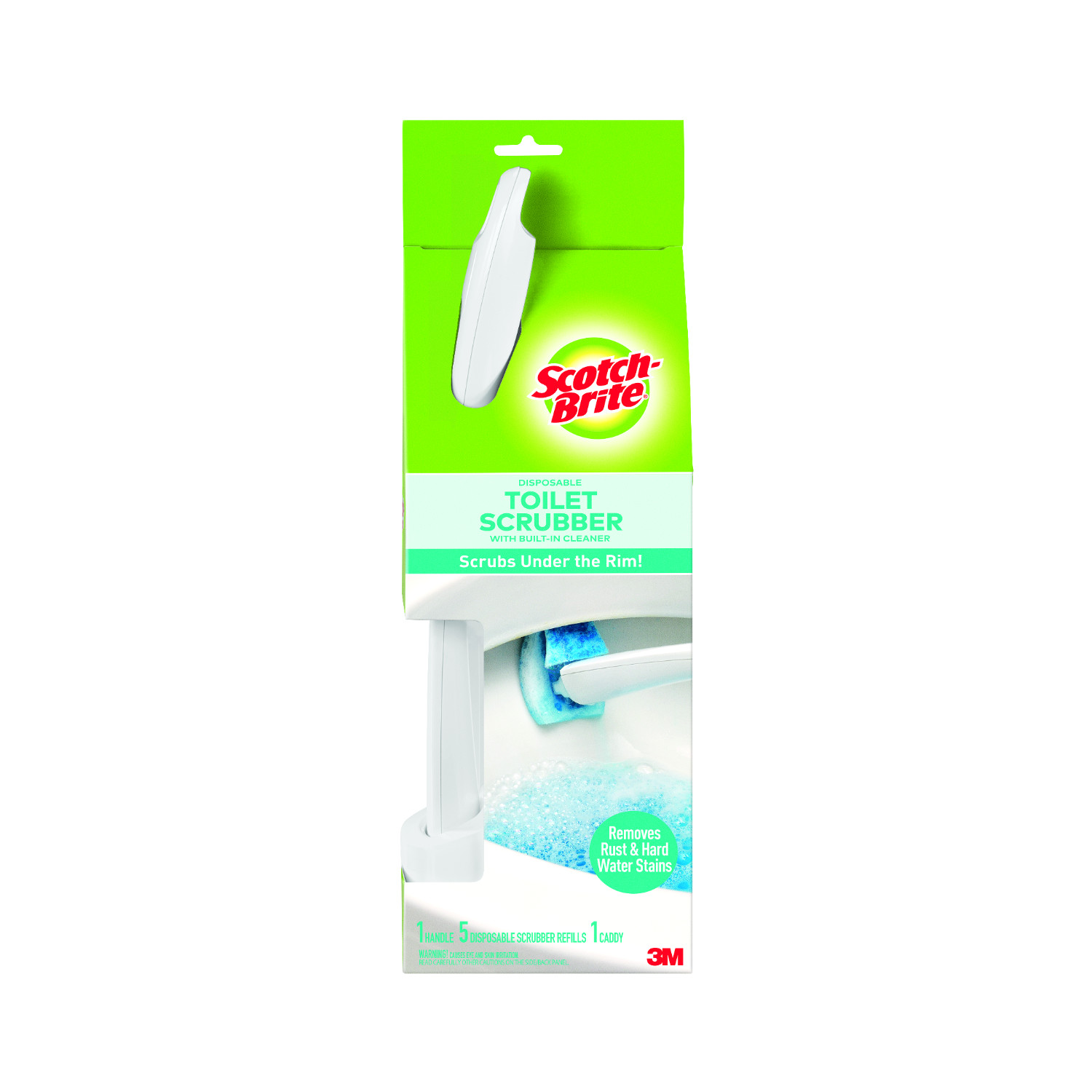 3M Scotch-Brite Clean Stick Disposable Toilet Bowl Cleaner - 1 Handle + 4 Refills