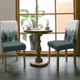 thumbnail image 3 of 6Pcs Dining Chair Covers Protector Stretch Removable Seat Cushion Slipcover, Christmas Tree Forest Gradient Green Washable Seat Cover Spandex for Dining Room Restaurant Hotel, Winter Snowflakes, 3 of 6