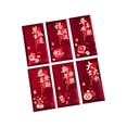 thumbnail image 4 of Abbracc 6 Pcs 2025 Enveloppes Rouges Nouvel An Chinois Hong Bao pour Graduation Mariage Rouge Foncé, 4 of 9