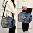 thumbnail image 5 of Insulated Lunch Bag 6L Leak-Proof Lunch Box with Shoulder Strap Multiple Pockets Lunch Tote Vintage Style Vase, 5 of 9