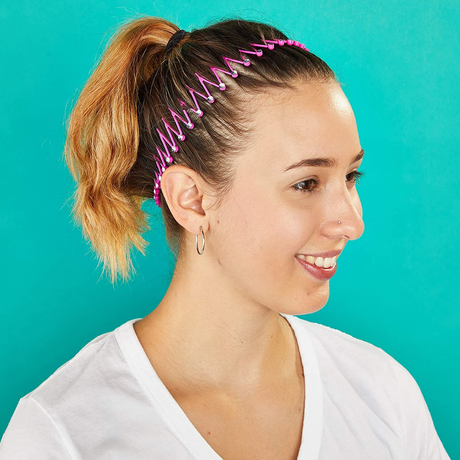 12 Pack Rhinestone Zig Zag Circle Headbands with Teeth Comb, Hair  Accessories for Women, 6 Colors - Walmart.com