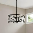 thumbnail image 2 of Hampton Bay Hastings 4-Light Satin Bronze Chandelier, 2 of 7