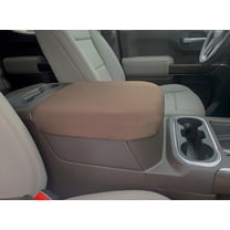 Auto Console Covers- Fits the Chevy Tahoe 2021-2024 Neoprene Center Console Armrest Lid Cover Waterproof Neoprene Fabric- Brown