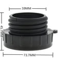 thumbnail image 3 of Conector Adaptador de Válvu de Totalizador IBC de 2 Pulgadas Macarena Adaptador de roscas finas IBC, 3 of 8