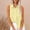 Yellow, variant on Blmnix White Fashion Tops for Women 2024 Sleeveless Button Loose Collared Solid Tank Tops Casual Vest