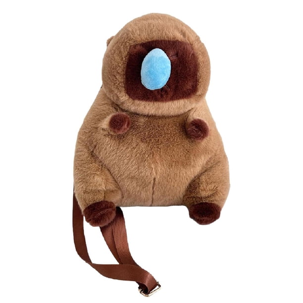 Mochila de felpa de capibara, mochila grande y bonita de animales para mujeres, adultos, señoras y niños