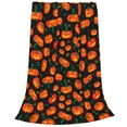 thumbnail image 2 of Balery Pumpkin Fallen Leaves Manta de Felpa Suave y Acogedora – Cobija de Franela Aterciopelada para Cama, Lavable y Cálida para Sofá, Mascotas, Transpirable-40"x30", 2 of 7