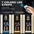 thumbnail image 6 of MEISSALIVVE Black Glass Display Cabinet, 3 - Tier Curio Cabinet with 7 - Color LED Lights, 70.87''H Display Case w/Storage Shelf for Collectibles, Trophies, 6 of 8