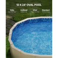 thumbnail image 3 of Oval Pool Liner 12x24ft Unibead Style Pool Liner 52in Wall Height, 3 of 7