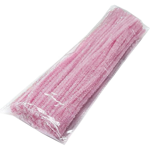 Pink Sparkle Craft Pipe Cleaners - Pack of 50