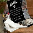 thumbnail image 3 of Customizaholic Personalized Pet Memorial Photo Blanket – Custom Name, Years & Tribute Quote – Heartfelt In Loving Memory Gift for Pet Lovers, 3 of 8