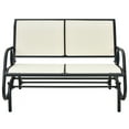 Gymax Patio Swing Glider Bench Loveseat Rocking Chair Backyard Poolside