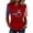 Red, variant on Women's 250th Anniversary USA Shirt Independence Day Top 4th of July Shirts America 250 Merchandise Crew Neck Flag Graphic Tee
