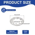 thumbnail image 2 of Uxcell Rondelles de Verrouillage Internes, Kit d'Assortiment de Rondelles en Acier Inoxydable pour Mécanique 150 8.4 mm, 2 of 7