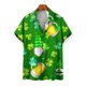 thumbnail image 3 of Camisas de playa hawaianas nuevas de verano para hombres y mujeres, camisa para parejas, camisa de manga corta con solapa estampada con trébol de cuatro hojas, camisas florales coloridas, 3 of 5