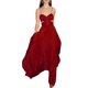 thumbnail image 2 of Txlixc Vestido largo para mujer, correa de espagueti, sin mangas, sin espalda, con cuello en V y plisado Txlixc Moda, 2 of 10