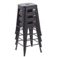 thumbnail image 3 of Mainstays 24 inch Metal Barstools Set of 4 Black Color, 3 of 7