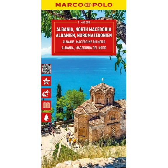 Marco Polo Maps Albania, North Macedonia Marco Polo Map, (Paperback)