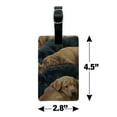 thumbnail image 5 of Labrador Retriever Puppies Sleeping Litter Rectangle Leather Luggage Card Suitcase Carry-On ID Tag, 5 of 8