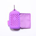 thumbnail image 4 of LLC Ensemble de Serviettes Rafraîchissantes Violettes avec 2 Couteaux à Fromage, 4 of 4