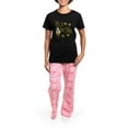 thumbnail image 4 of CafePress - Bee Thing! Women's Dark Pajamas - Women's Short Sleeve Print T-Shirt and Pants Dark Cotton Pajama Set, 4 of 7