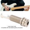 thumbnail image 3 of Metal Electric Guitar Bass Jack Socket 1/4 Inch Reduce Noise Output Jack, Versatile Compatibility For Guitars Basses, 3 of 8