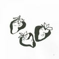thumbnail image 2 of Paschke, Chris 12x12 White Modern Wood Framed Museum Art Print Titled - Strawberries BW, 2 of 4
