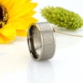 thumbnail image 4 of 10MM Comfort Fit Titanium Wedding Band Celtic Knot Wide Ring (Size 7 to 14), 4 of 4