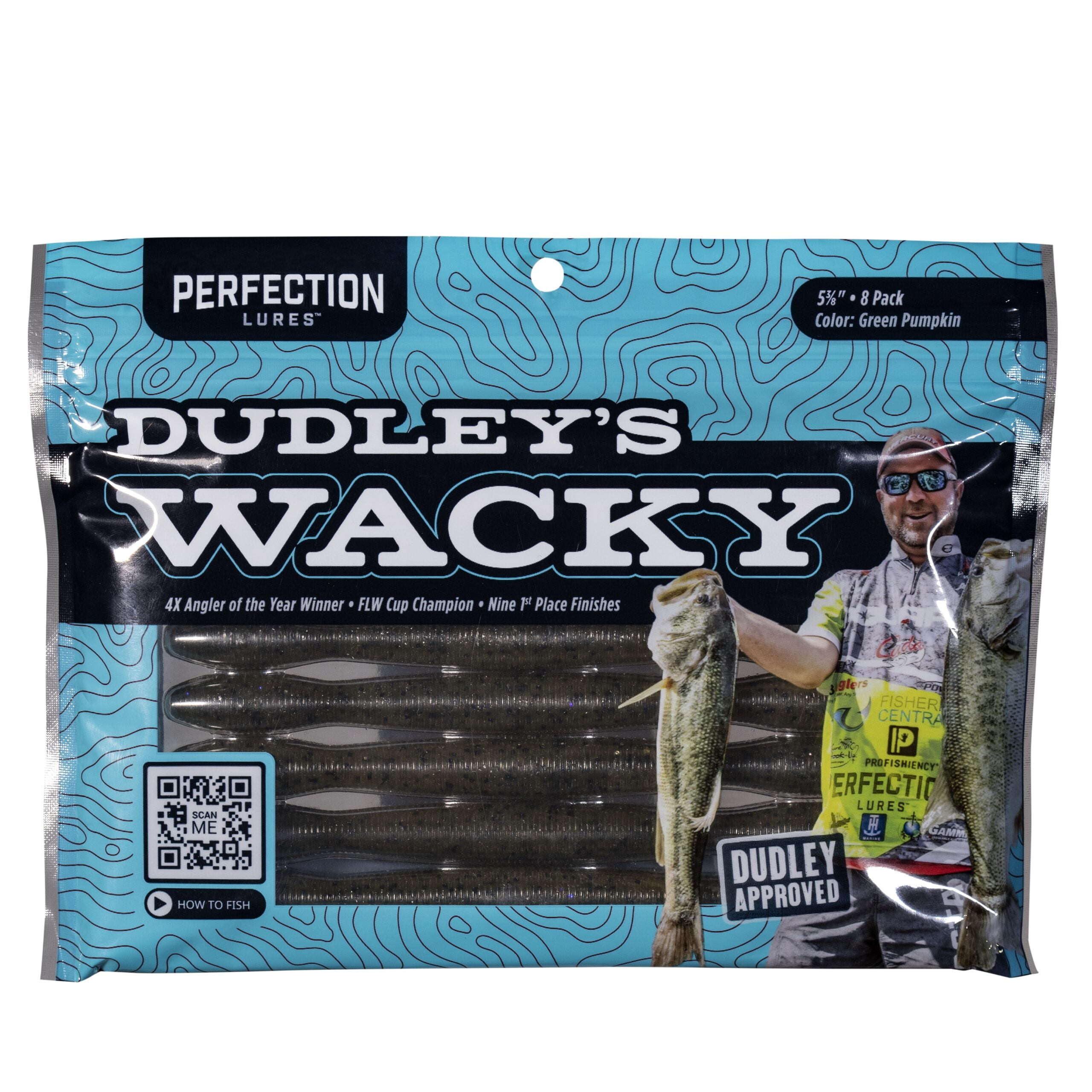 Perfection Lures David Dudley Wacky Worm Soft Plastic Fishing Bait