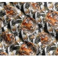 thumbnail image 3 of Soimoi Cotton Poplin Fabric Tropical Leaves & Tiger Face Jungle Printed Fabric 1 Yard 42 Inch Wide, 3 of 7