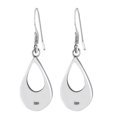 thumbnail image 2 of AeraVida Traditional Teardrop Shiva Shell Inlay Sterling Silver Dangle Earrings, 2 of 5