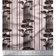 thumbnail image 1 of Soimoi Cotton Cambric Fabric Stripe & Tree Shirting Print Fabric by Yard 42 Inch Wide, 1 of 1