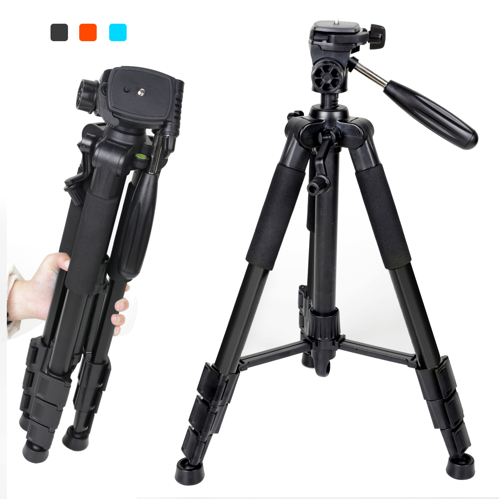 Travel Portable Adjustable Camera Tripod for Canon Nikon Sony DSLR