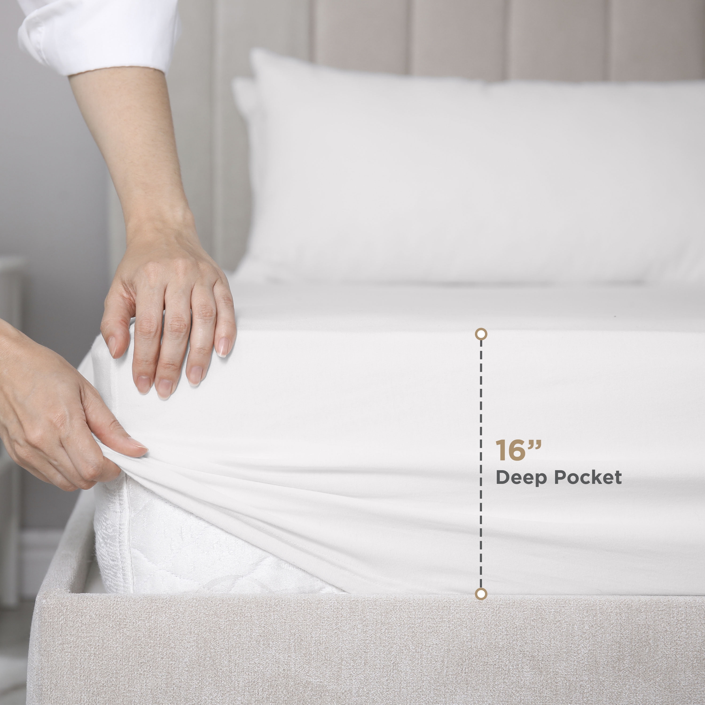 Martex 4-Piece Queen Sheet Set | 100% Supima Cotton 700TC Sateen | White