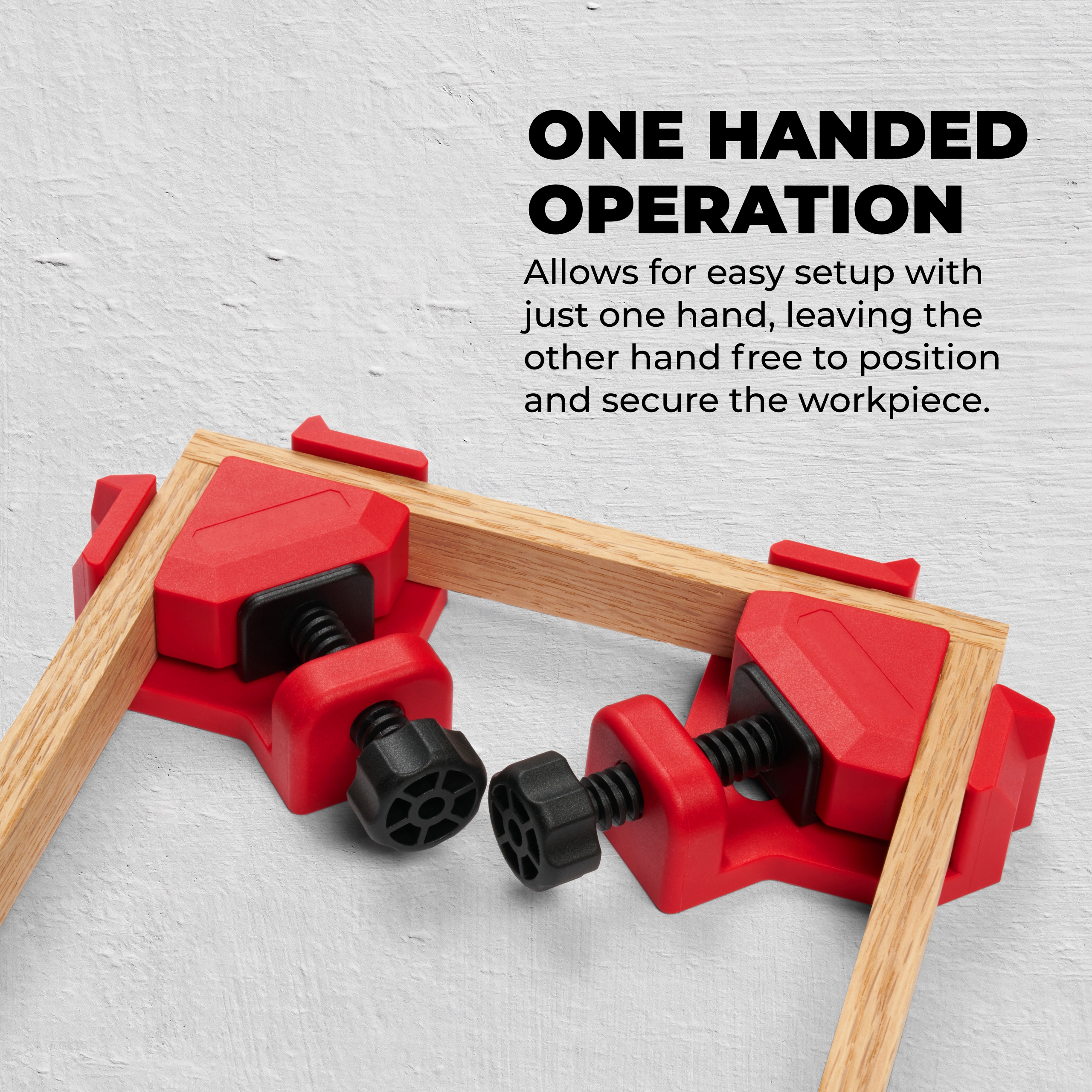 BuildSomething Quick Corner Clamps - Adjustable 90-Degree Clamps for Woodworking, Cabinet & Frame Assembly - Strong Hand Tools for Home Improvement & DIY - 4 Pack