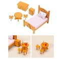 thumbnail image 4 of 6x 1/12 Dormitorio de en Miniatura, Taburetes de Juegos de Imaginación Juguetes Casa Muebles de Rosa Hugo Juguetes de casa de muñecas, 4 of 9