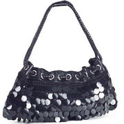 Portia Paillette Crochet Drawstring Bag