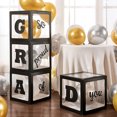 thumbnail image 3 of Muyoka Decoraciones para fiestas de graduación Cajas para globos 4 piezas Cajas para globos reutilizables y plegables Suministros para fiestas de celebración Muyoka Hogar, 3 of 6