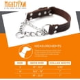 thumbnail image 6 of Mighty Paw Leather Dog Training Collar, Martingale Dog Collar with Stainless Steel Chain, Large, 6 of 9